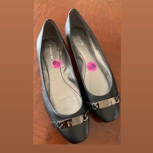 *SOLD* Coach Black Flats 8.5